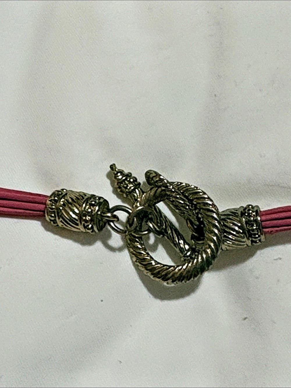 Pink Rhinestone Multi-Strand Necklace - Picture 5 of 11